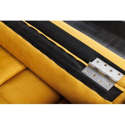 Sofa welurowa Tokio musztardowa 220