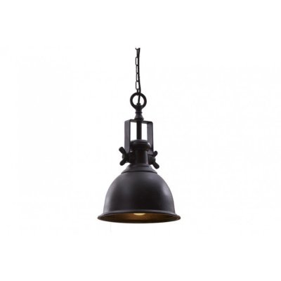 Czarna industrialna lampa wisząca