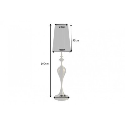 Elegancka lampa podłogowa do salonu 160 cm
