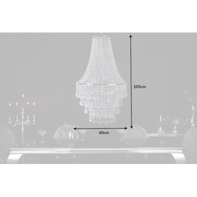 Lampa Brava XL wisząca z kryształkami