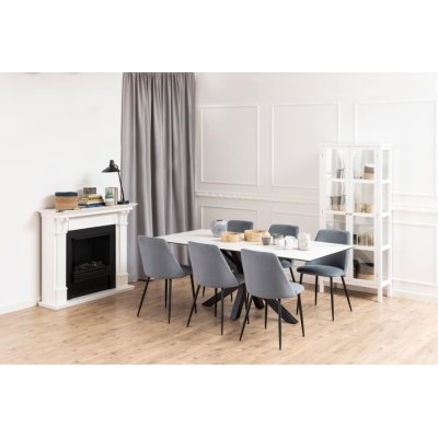 Biały stół ceramiczny Nivea 200 x 100