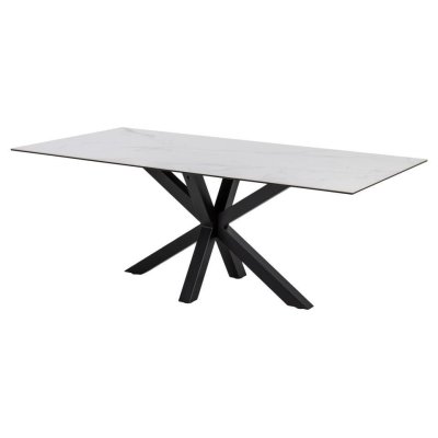 Biały stół ceramiczny Nivea 200 x 100