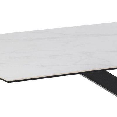 Biały stół ceramiczny Nivea 200 x 100