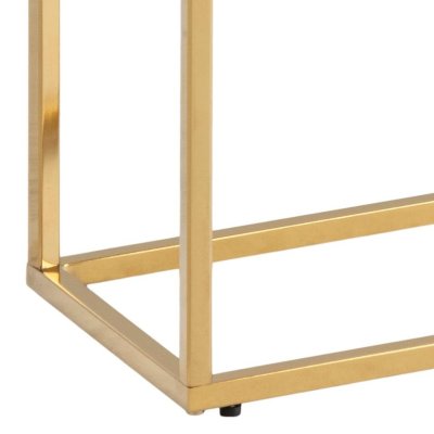 Złota elegancka konsola 110 Marbel
