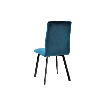 Eleganckie krzesło Comfort Slim z czarnymi nogami