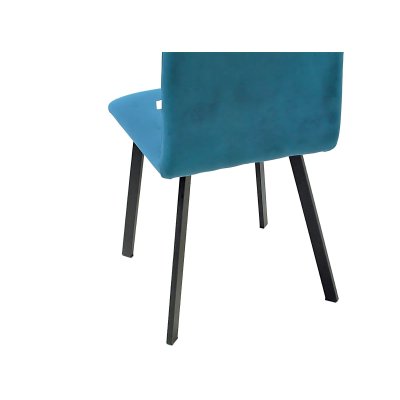 Eleganckie krzesło Comfort Slim z czarnymi nogami