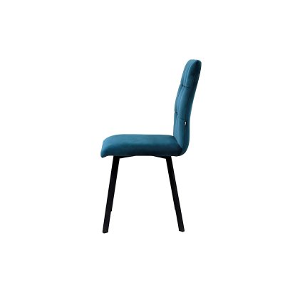 Eleganckie krzesło Comfort Slim z czarnymi nogami