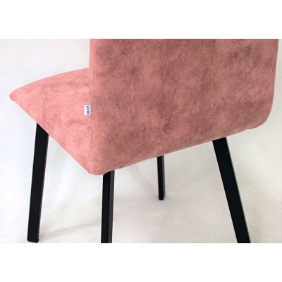 Eleganckie krzesło Comfort Slim z czarnymi nogami