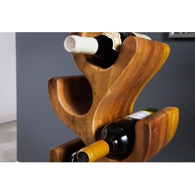 Stojak na wino Modern z litego drewna