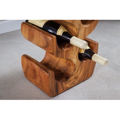 Stojak na wino Modern z litego drewna