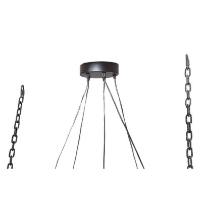 Industrialna drewniana lampa wisząca Ibiza 152 cm