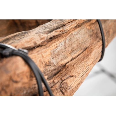 Industrialna drewniana lampa wisząca Ibiza 152 cm