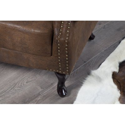 Fotel Big Luxury Natural – klasyczny fotel Chesterfield z ekoskóry Modo4u