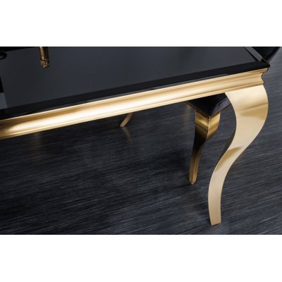 Czarny elegancki stół Barocco 180