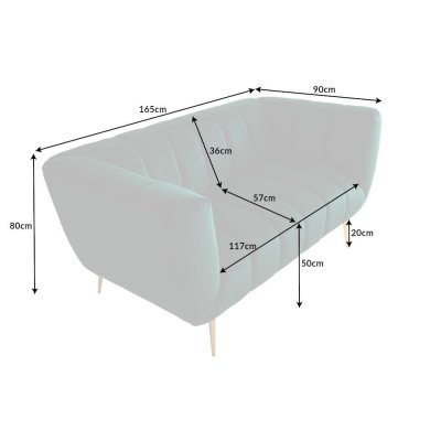 Wygodna 2 osobowa sofa Montreal