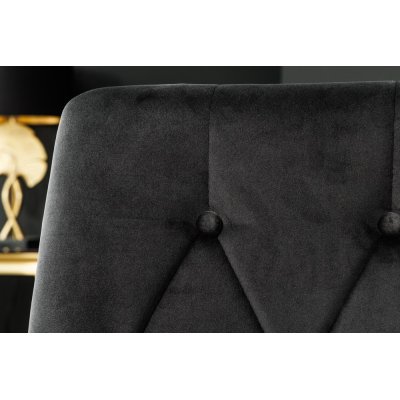 Eleganckie czarne krzesło Barocco