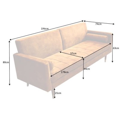 Wygodna rozkładana sofa Palermo