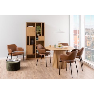 Designerski okrągły stół dębowy Fortuna