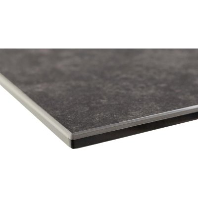 Czarny ceramiczny stół rozkładany Nivea 168x210