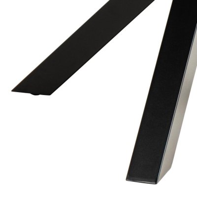Okrągły stół ceramiczny Nivea 119 cm czarny do jadalni