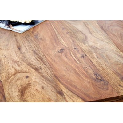 Masywny stół drewniany z litego drewna o długości 200 cm w stylu rustykalnym do modnego wnętrza