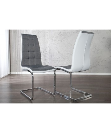 Krzesło Pic Box White & Grey