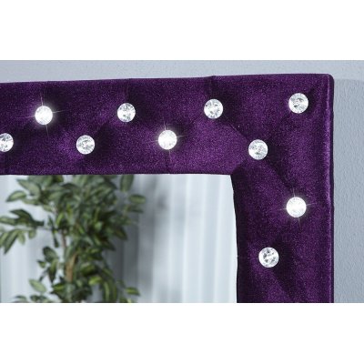 luksusowe Lustro Burlesque fioletowe z kamyczkami swarovski