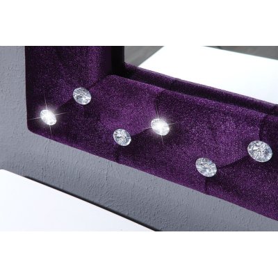 luksusowe Lustro Burlesque fioletowe z kamyczkami swarovski