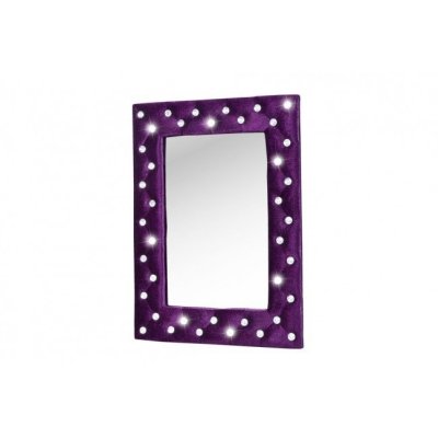 luksusowe Lustro Burlesque fioletowe z kamyczkami swarovski