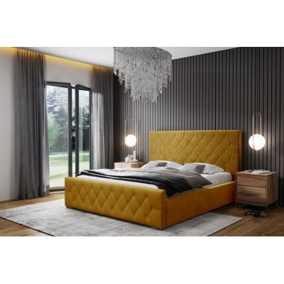 Eleganckie łóżko tapicerowane Diament 160x200