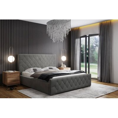 Eleganckie łóżko tapicerowane Diament 160x200