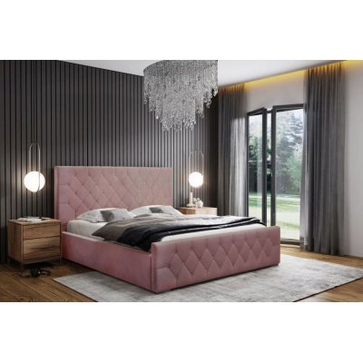 Eleganckie łóżko tapicerowane Diament 160x200