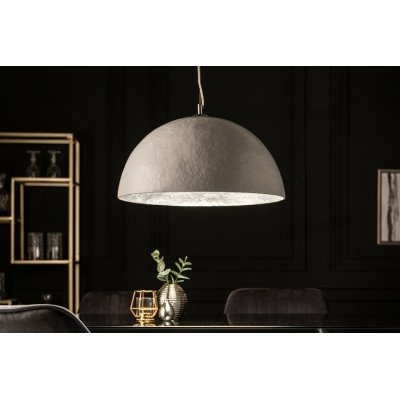 Lampa wisząca Unique biało srebrna 50