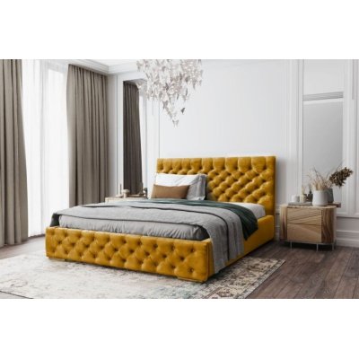Pikowane łóżko Victoria 160x200 styl Chesterfield