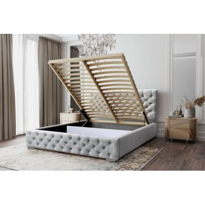 Pikowane łóżko Victoria 160x200 styl Chesterfield