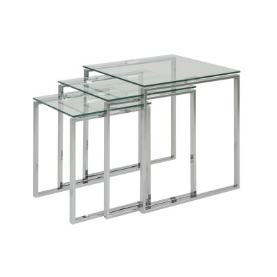 Stoliki szklane Set komplet