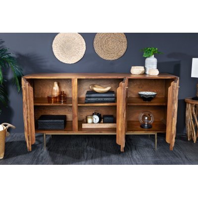 Komoda Garda 145 sheesham 3D złoto nogi