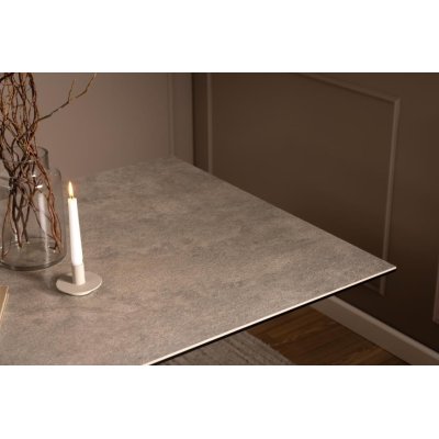 Ceramiczny stół Nivea 160 – szary beton do jadalni