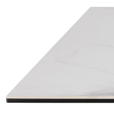 Biały stół ceramiczny 160 Nivea pająk