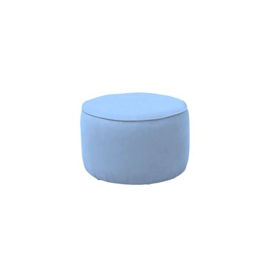 Okrągła pufa dziecięca – niska pufa tapicerowana do pokoju dziecka