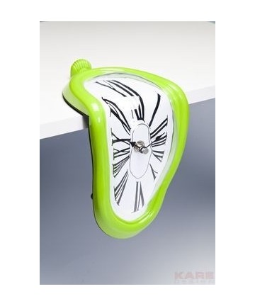 Stołowy Zegar Table Clock Flow Pop Assorted by KARE DESIGN Lime zegar biurowy limonkowy