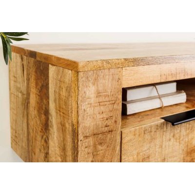 Drewniana ścienna szafka RTV Multi Mango 160 cm –  mebel pod TV Modo4u