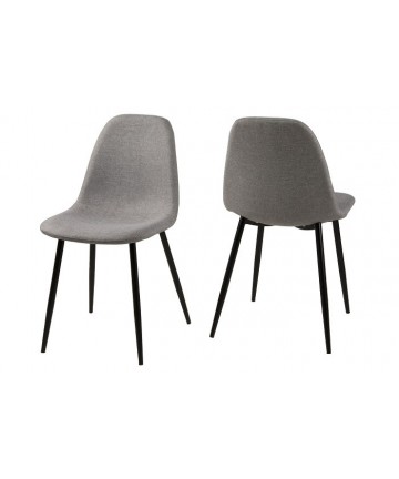 nowoczesne krzesla szary nogi metalowe czarne