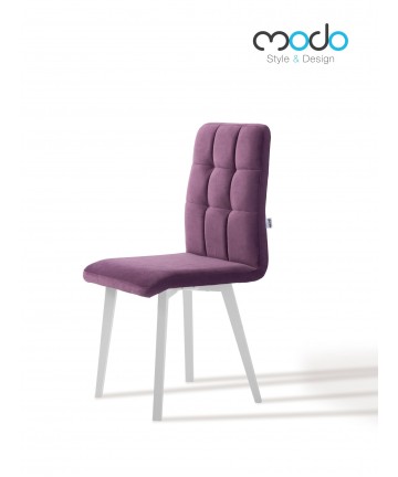 Krzesło Comfort dowolna tkanina tapicerowane nogi białe