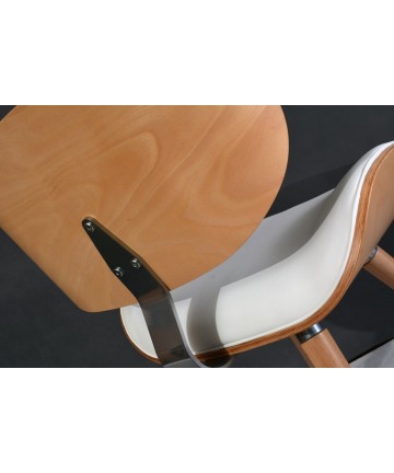 Krzesło Ample Buk drewniane designerskie krzesło z okrągłymi nogami