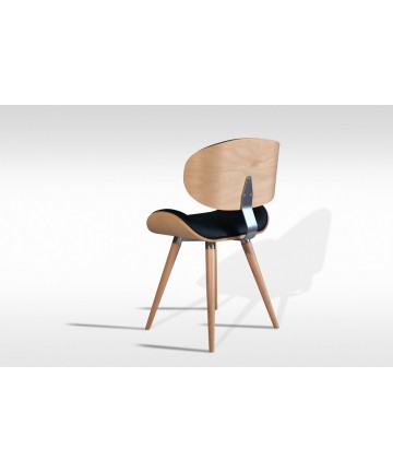 Krzesło Ample Buk drewniane designerskie krzesło z okrągłymi nogami