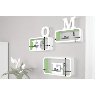 Regał 4u Mini White & Green