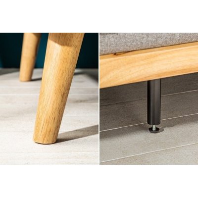 Sofa rozkładana Amos jasna szara