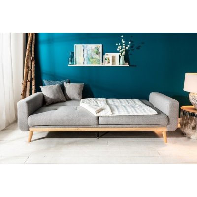 Sofa rozkładana Amos jasna szara