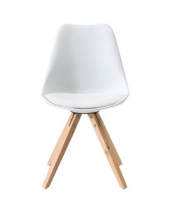 nowoczesne biale krzesla z tworzywa do salonu kosmetycznego 